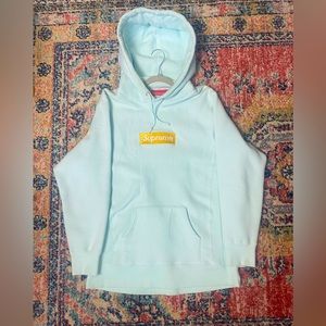 Pale Blue Supreme Hoodie